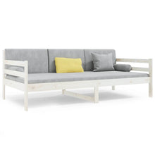 Slaapbank 90X190 Cm Massief Grenenhout Wit