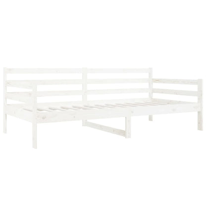 Slaapbank 90X190 Cm Massief Grenenhout Wit