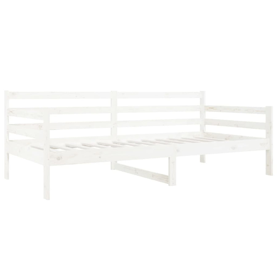 Slaapbank 90X190 Cm Massief Grenenhout Wit