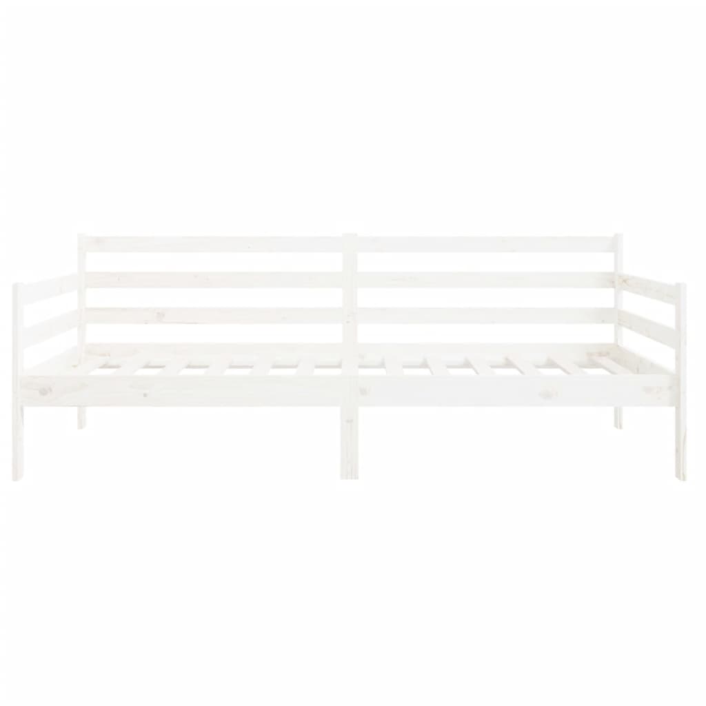 Slaapbank 90X190 Cm Massief Grenenhout Wit