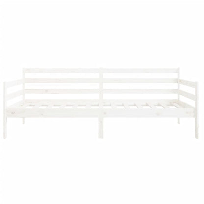 Slaapbank 90X190 Cm Massief Grenenhout Wit