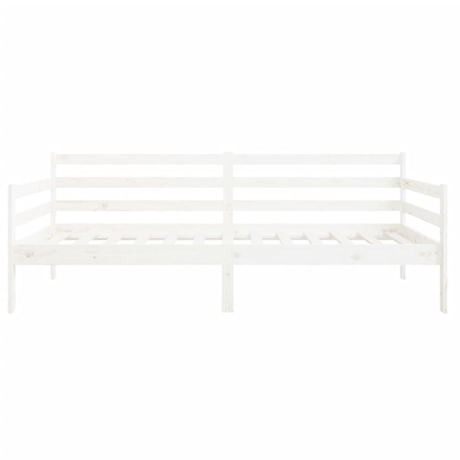 Slaapbank 90X190 Cm Massief Grenenhout Wit