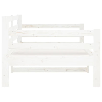 Slaapbank 90X190 Cm Massief Grenenhout Wit