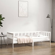 Slaapbank massief grenenhout wit 90x190 cm