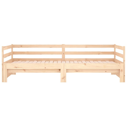 Slaapbank Uitschuifbaar Massief Grenenhout 2X(90X190) Cm