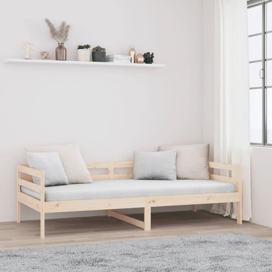Slaapbank 80X200 Cm Massief Grenenhout Naturel