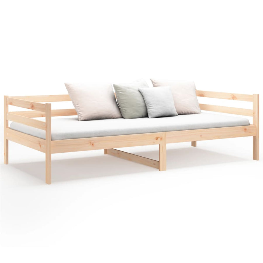 Slaapbank 80X200 Cm Massief Grenenhout Naturel