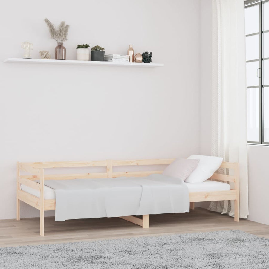 Slaapbank 80X200 Cm Massief Grenenhout Naturel