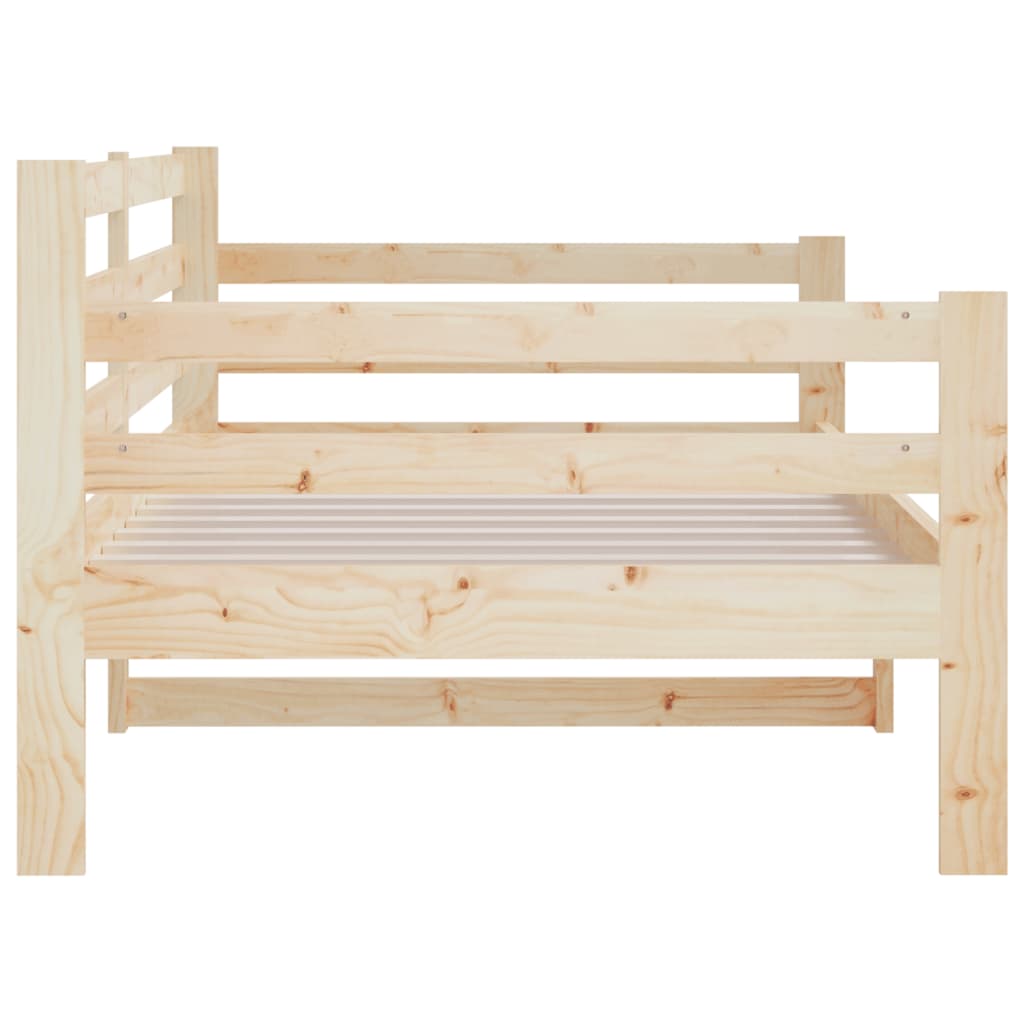 Slaapbank 80X200 Cm Massief Grenenhout Naturel
