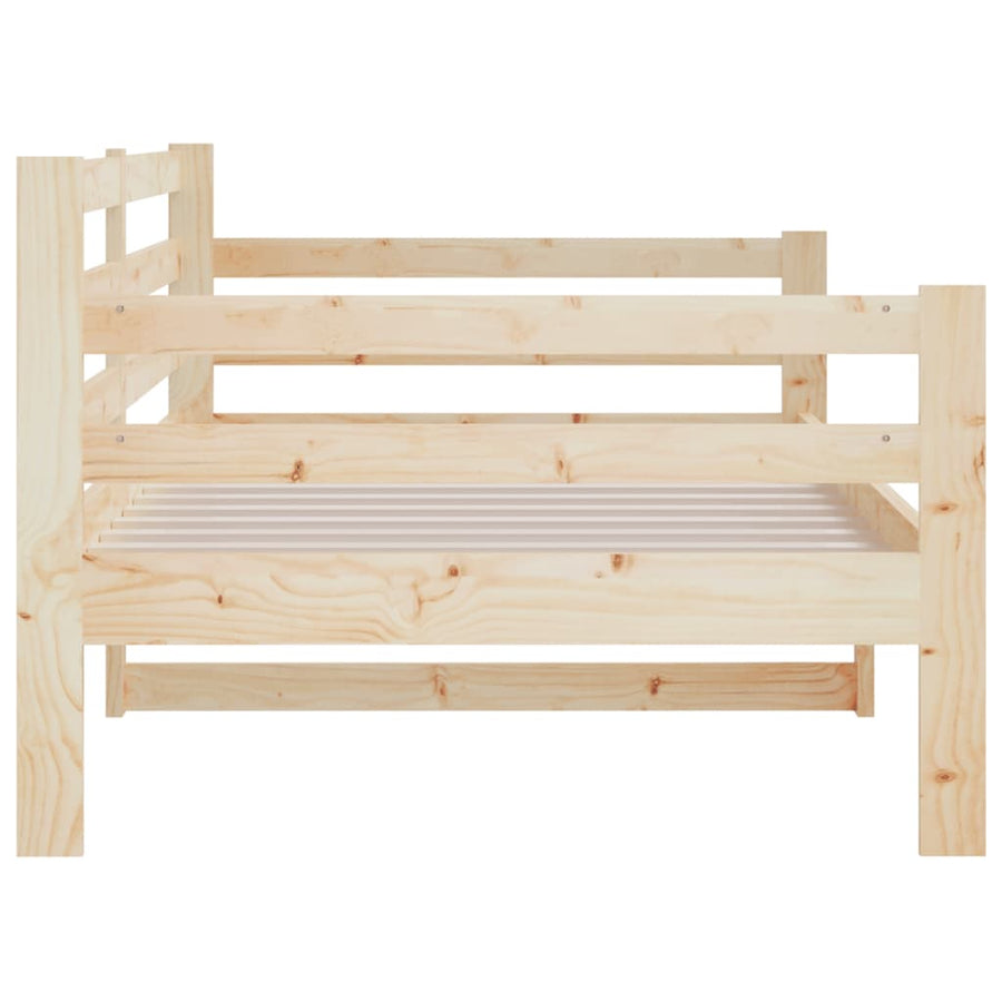 Slaapbank 80X200 Cm Massief Grenenhout Naturel