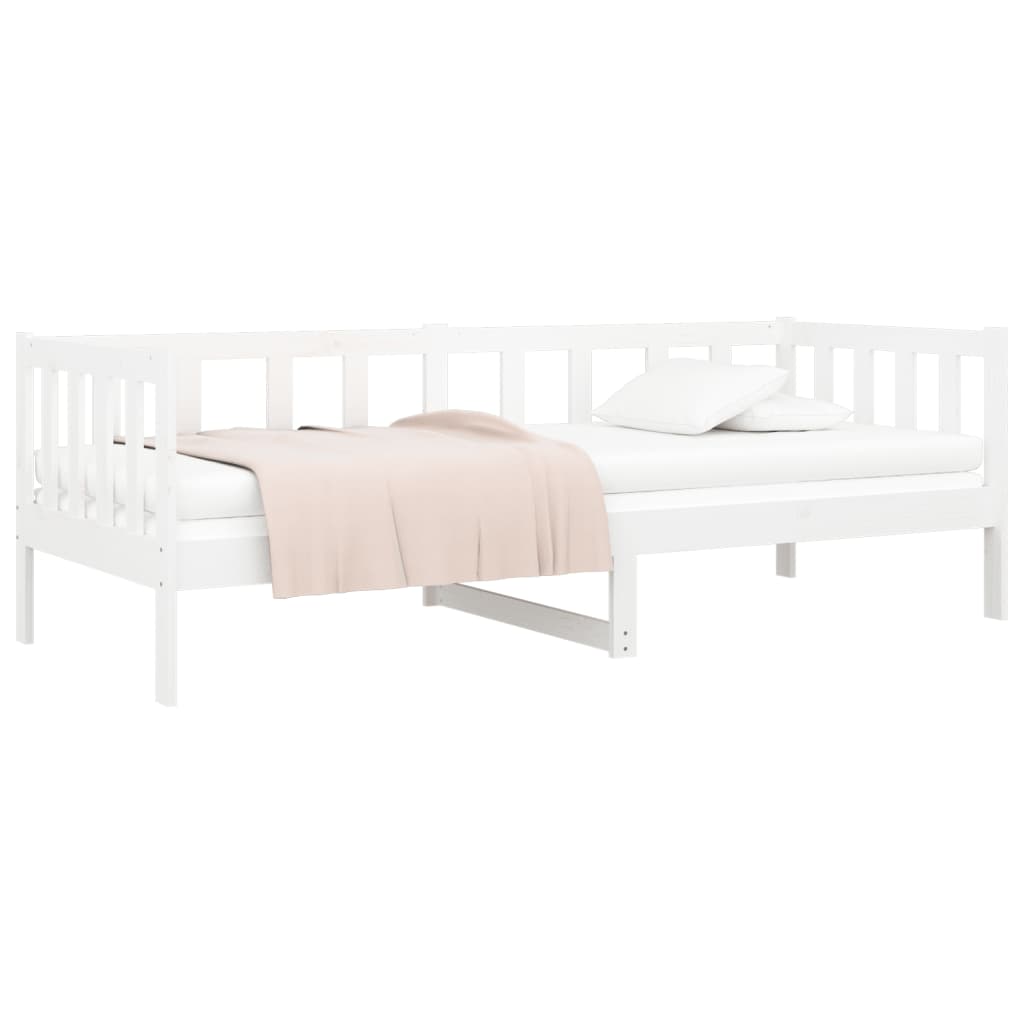 Slaapbank 80X200 Cm Massief Grenenhout Wit