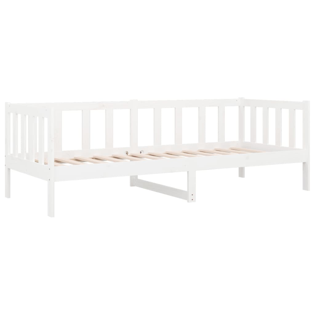Slaapbank 80X200 Cm Massief Grenenhout Wit
