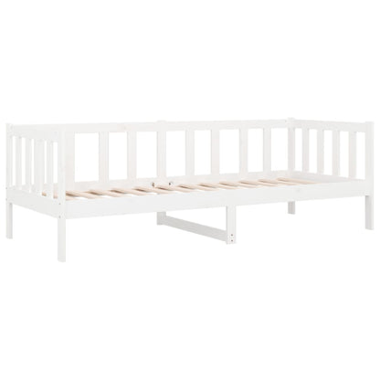 Slaapbank 80X200 Cm Massief Grenenhout Wit