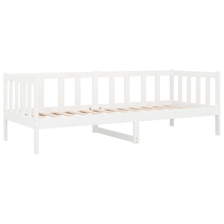 Slaapbank 80X200 Cm Massief Grenenhout Wit