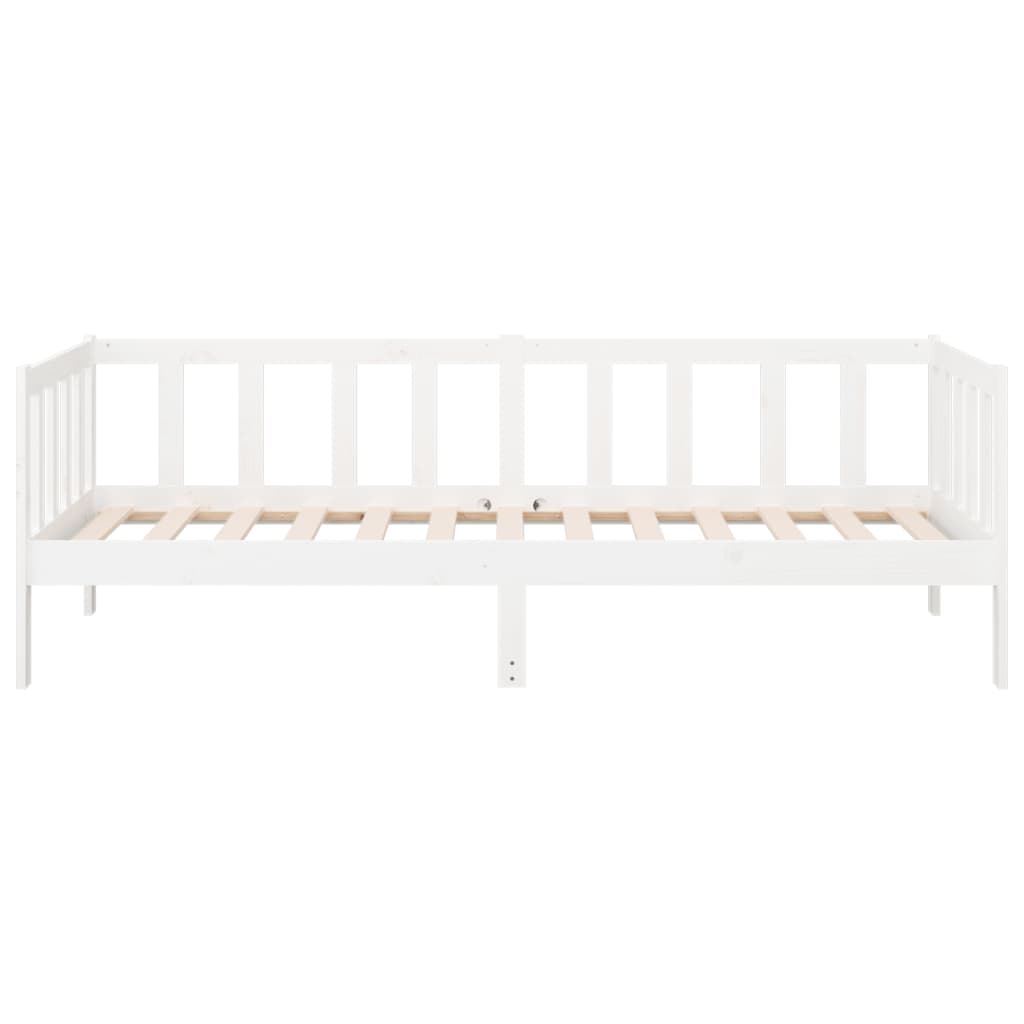 Slaapbank 80X200 Cm Massief Grenenhout Wit