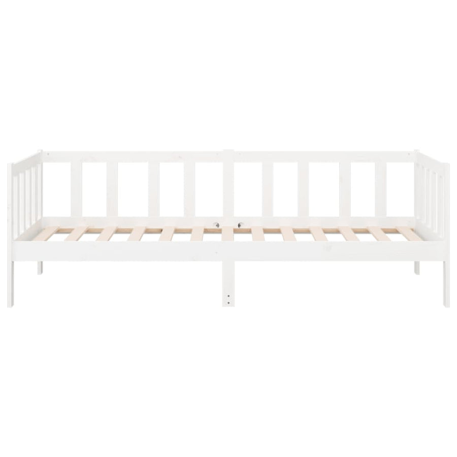 Slaapbank 80X200 Cm Massief Grenenhout Wit
