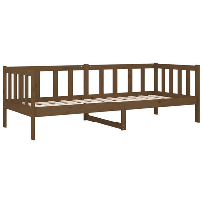 Slaapbank 80X200 Cm Massief Grenenhout Honingbruin