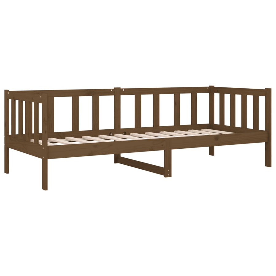 Slaapbank 80X200 Cm Massief Grenenhout Honingbruin