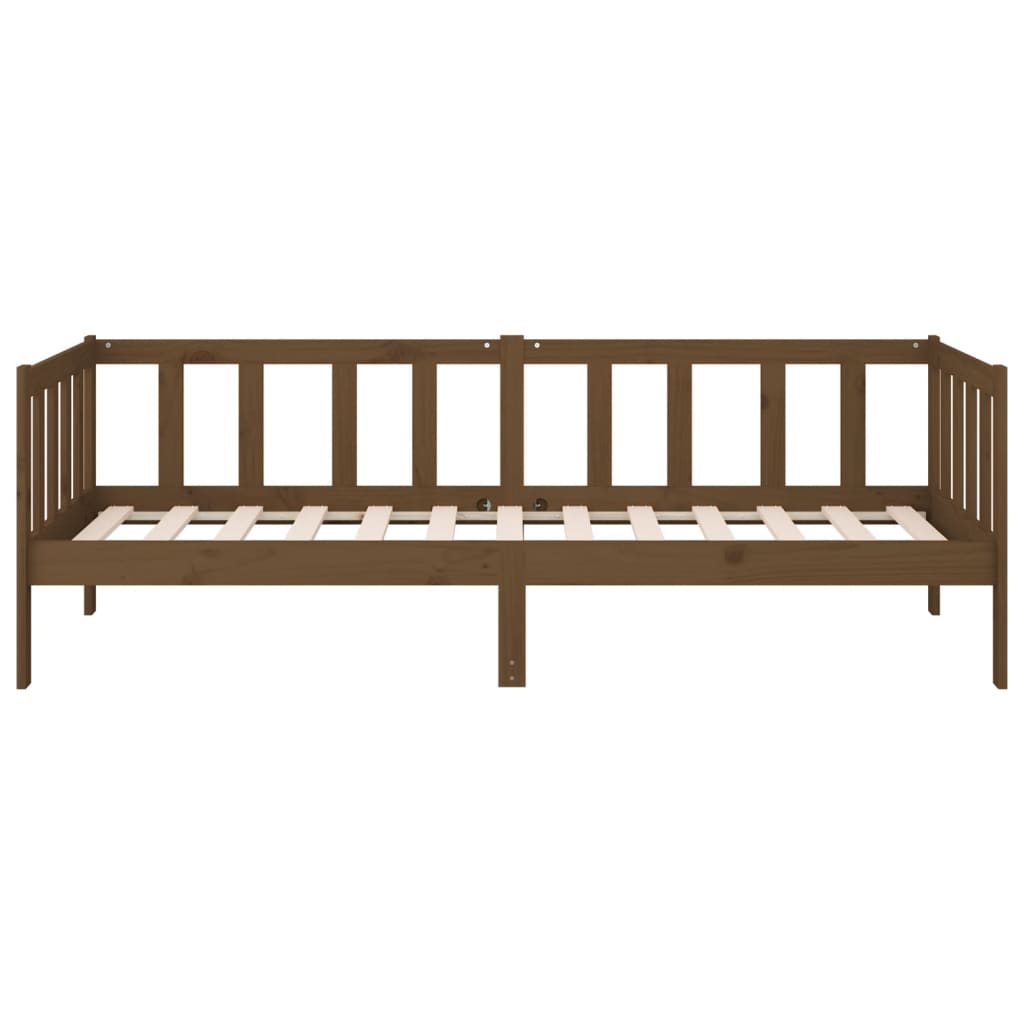 Slaapbank 80X200 Cm Massief Grenenhout Honingbruin