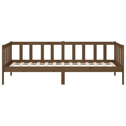 Slaapbank 80X200 Cm Massief Grenenhout Honingbruin
