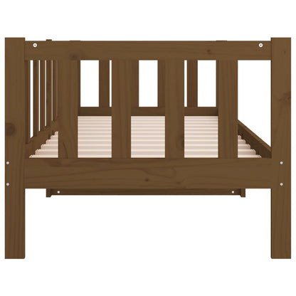 Slaapbank 80X200 Cm Massief Grenenhout Honingbruin