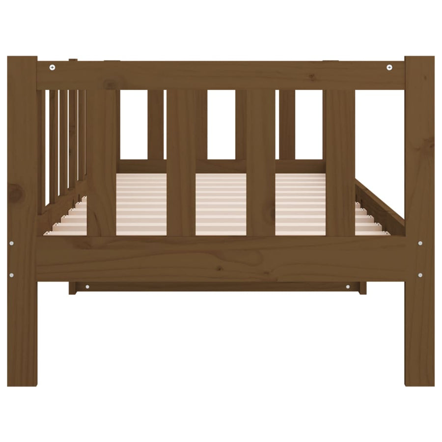Slaapbank 80X200 Cm Massief Grenenhout Honingbruin
