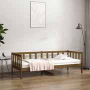 Sofa bed 80x200 cm solid pine honey brown