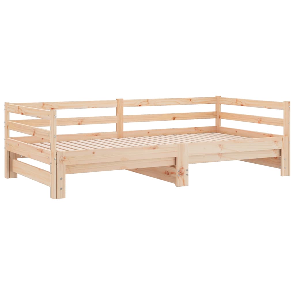 Uitschuifbare slaapbank zonder matras 80x200 cm