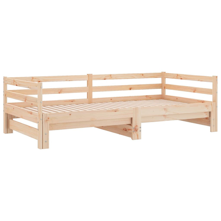Uitschuifbare slaapbank zonder matras 80x200 cm