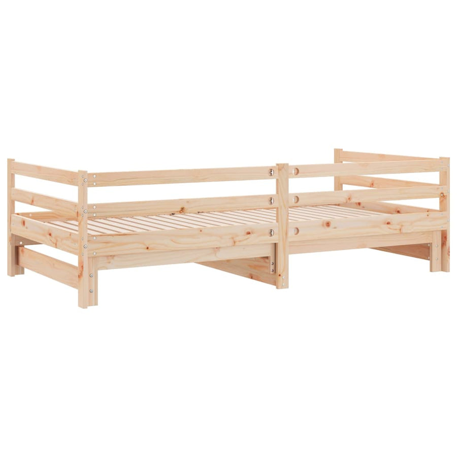 Uitschuifbare slaapbank zonder matras 80x200 cm