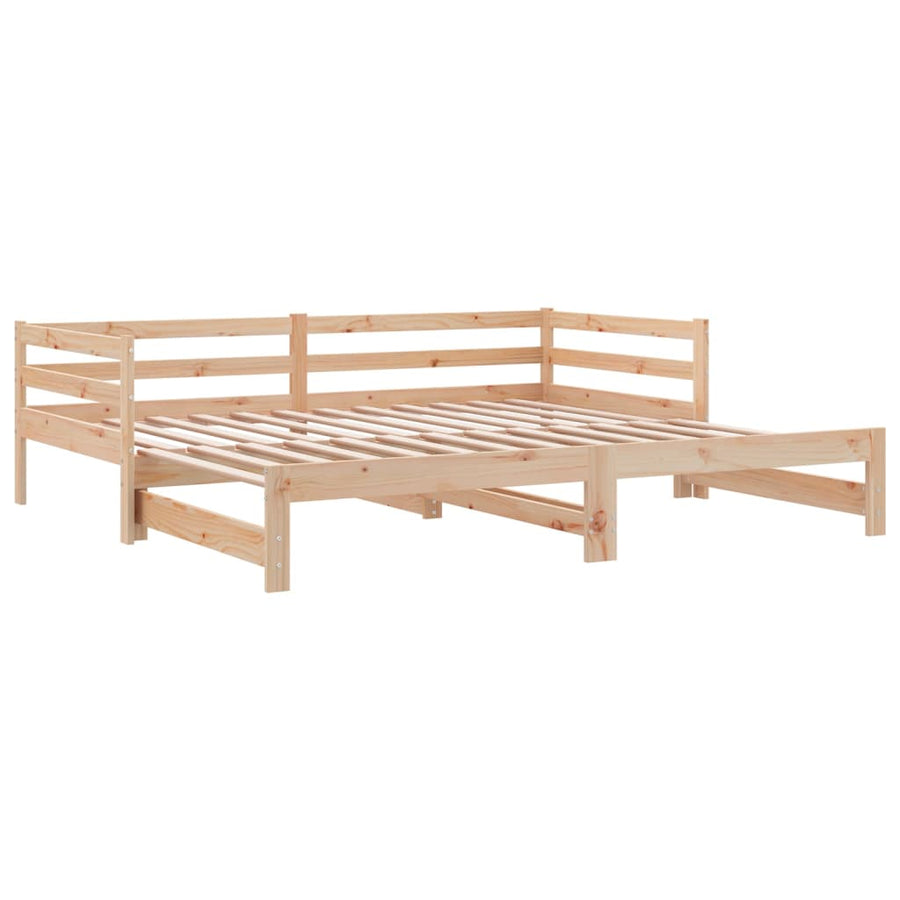 Uitschuifbare slaapbank zonder matras 80x200 cm