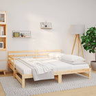 Slaapbank massief grenenhout 2x(80x200) cm