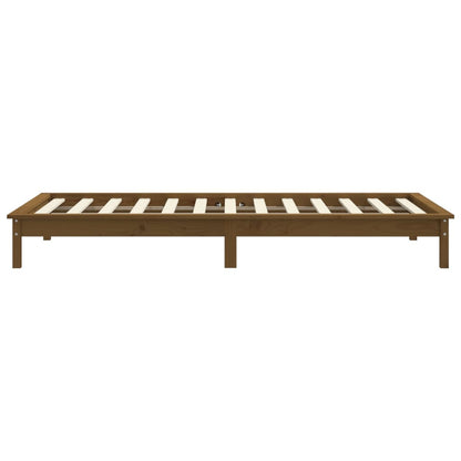 Bedframe Massief Grenenhout 90 x 200 cm Honingbruin