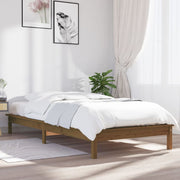 Bedframe massief grenenhout 90x200 cm honingbruin