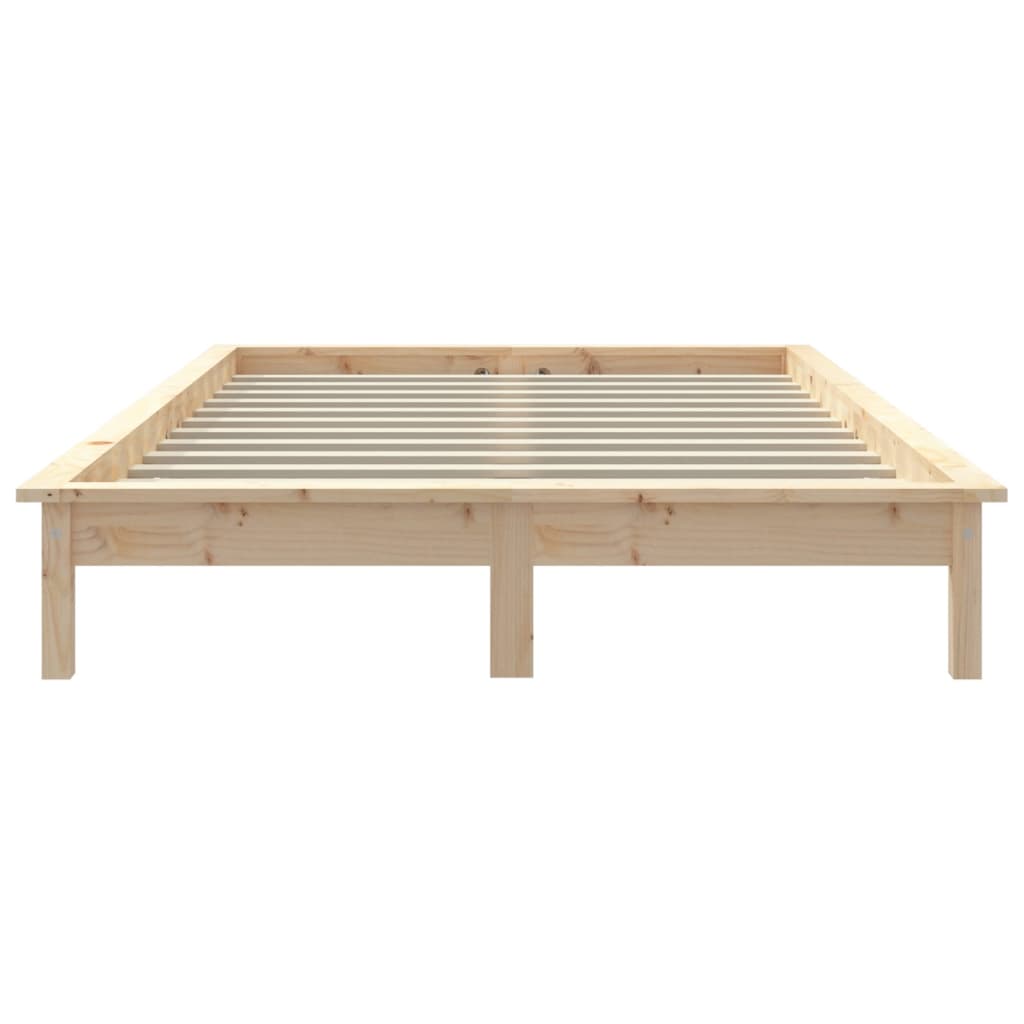 Bedframe massief grenenhout 120x200 cm 120 x 200 cm Naturel