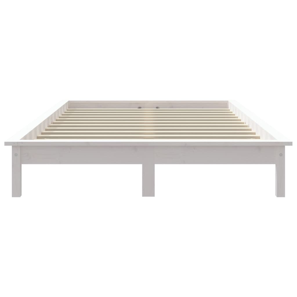 Bedframe Massief Grenenhout 160 x 200 cm Wit