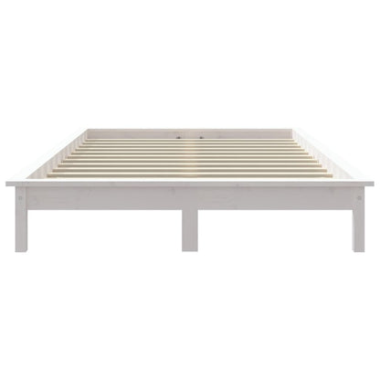 Bedframe Massief Grenenhout 160 x 200 cm Wit