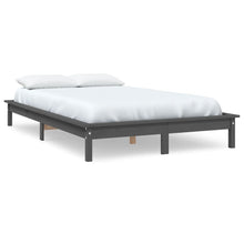 Bedframe Massief Grenenhout 160 x 200 cm Grijs
