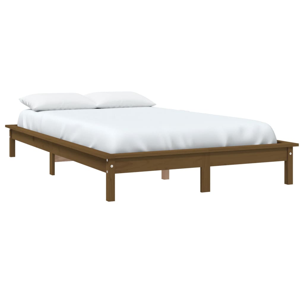 Bedframe Massief Grenenhout 160 x 200 cm Honingbruin