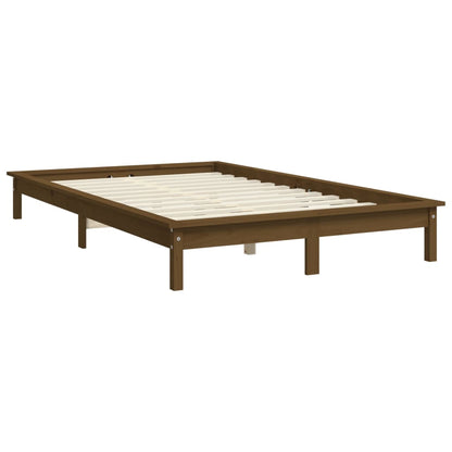 Bedframe Massief Grenenhout 160 x 200 cm Honingbruin