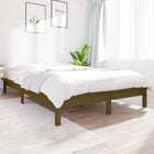 Bedframe massief grenenhout honingbruin 180x200 cm