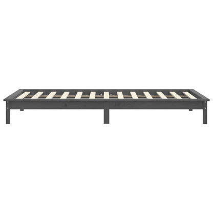Bedframe Massief Grenenhout 3Ft Single 90 x 190 cm Grijs