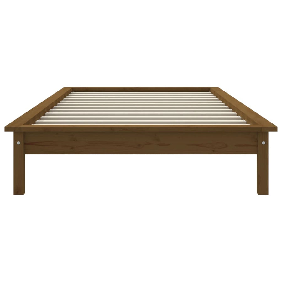 Bedframe Massief Grenenhout 3Ft Single 90 x 190 cm Honingbruin