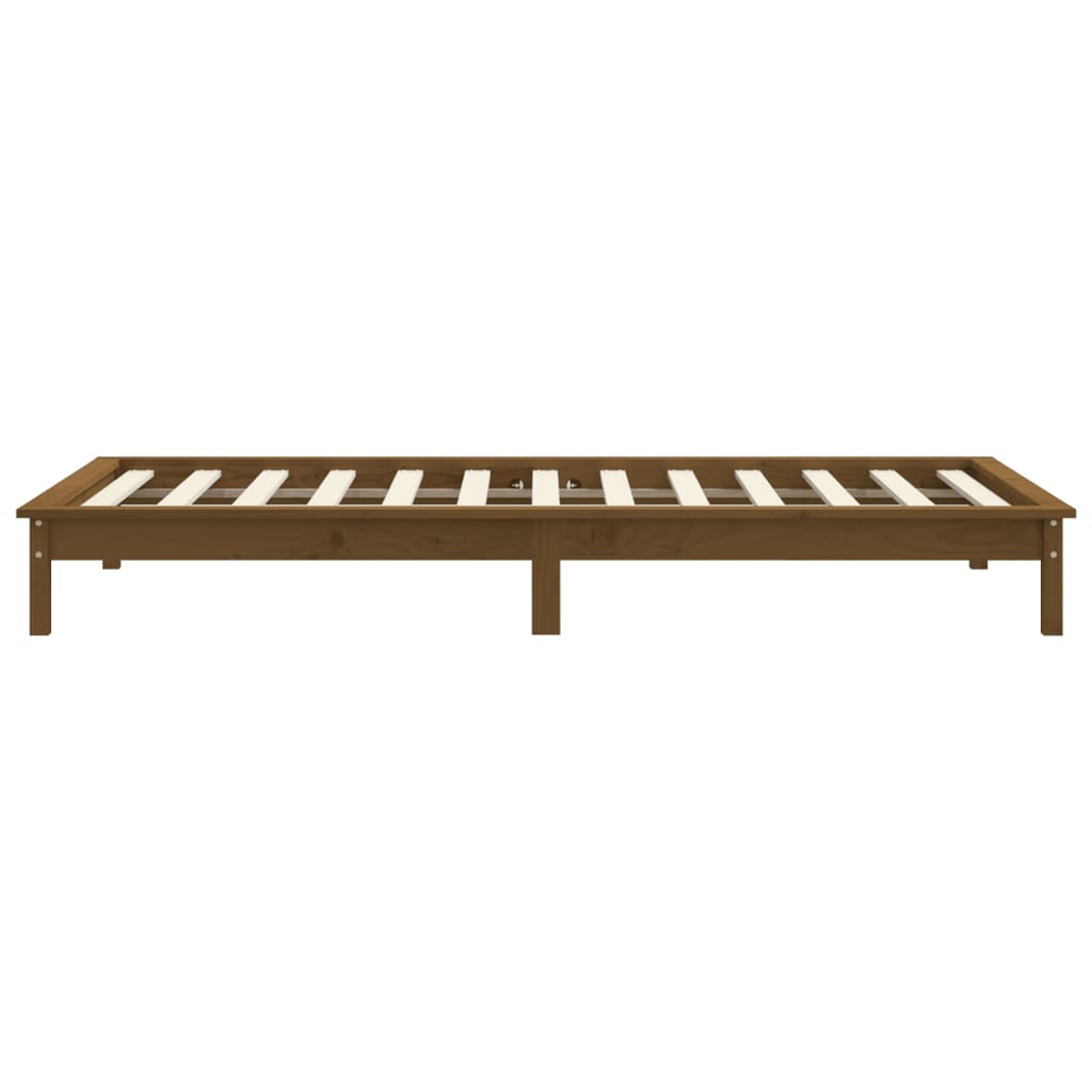 Bedframe Massief Grenenhout 3Ft Single 90 x 190 cm Honingbruin