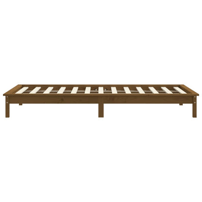 Bedframe Massief Grenenhout 3Ft Single 90 x 190 cm Honingbruin