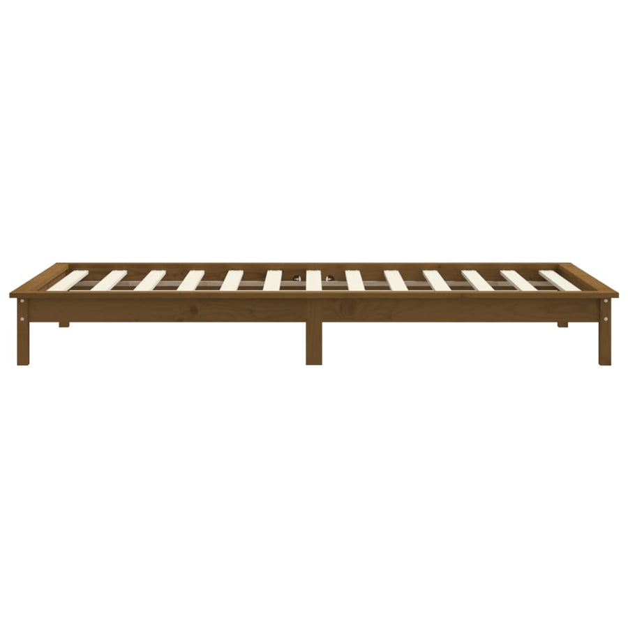 Bedframe Massief Grenenhout 3Ft Single 90 x 190 cm Honingbruin