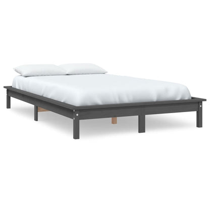 Bedframe Massief Grenenhout 4Ft Small Double 120 x 190 cm Grijs