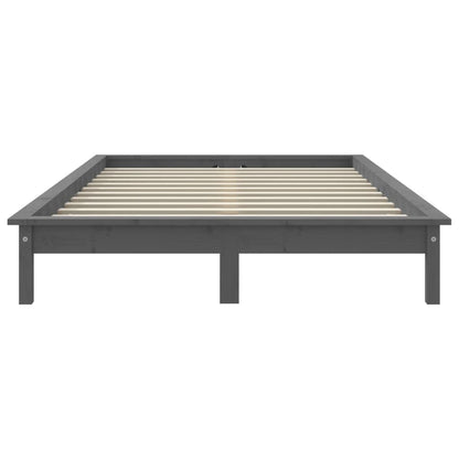 Bedframe Massief Grenenhout 4Ft Small Double 120 x 190 cm Grijs