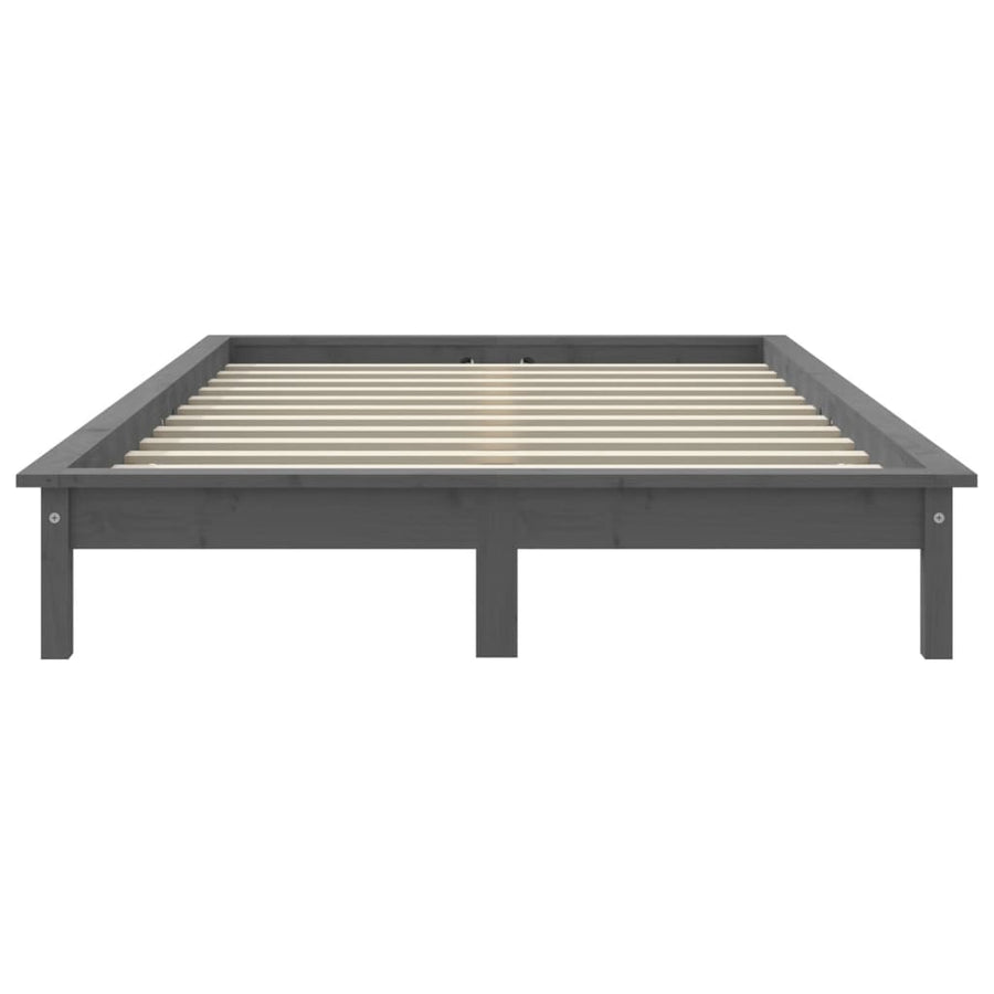 Bedframe Massief Grenenhout 4Ft Small Double 120 x 190 cm Grijs