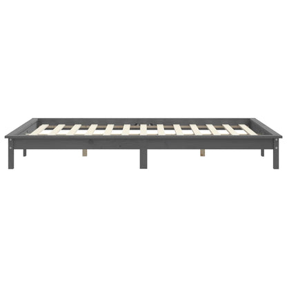 Bedframe Massief Grenenhout 4Ft Small Double 120 x 190 cm Grijs